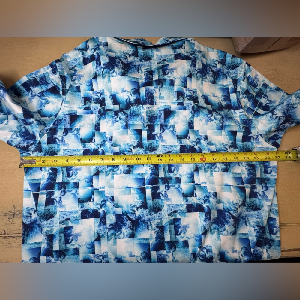 Bugatchi Hendrix Digital Tropical Print Pima Cotton Polo - Picture 10 of 11